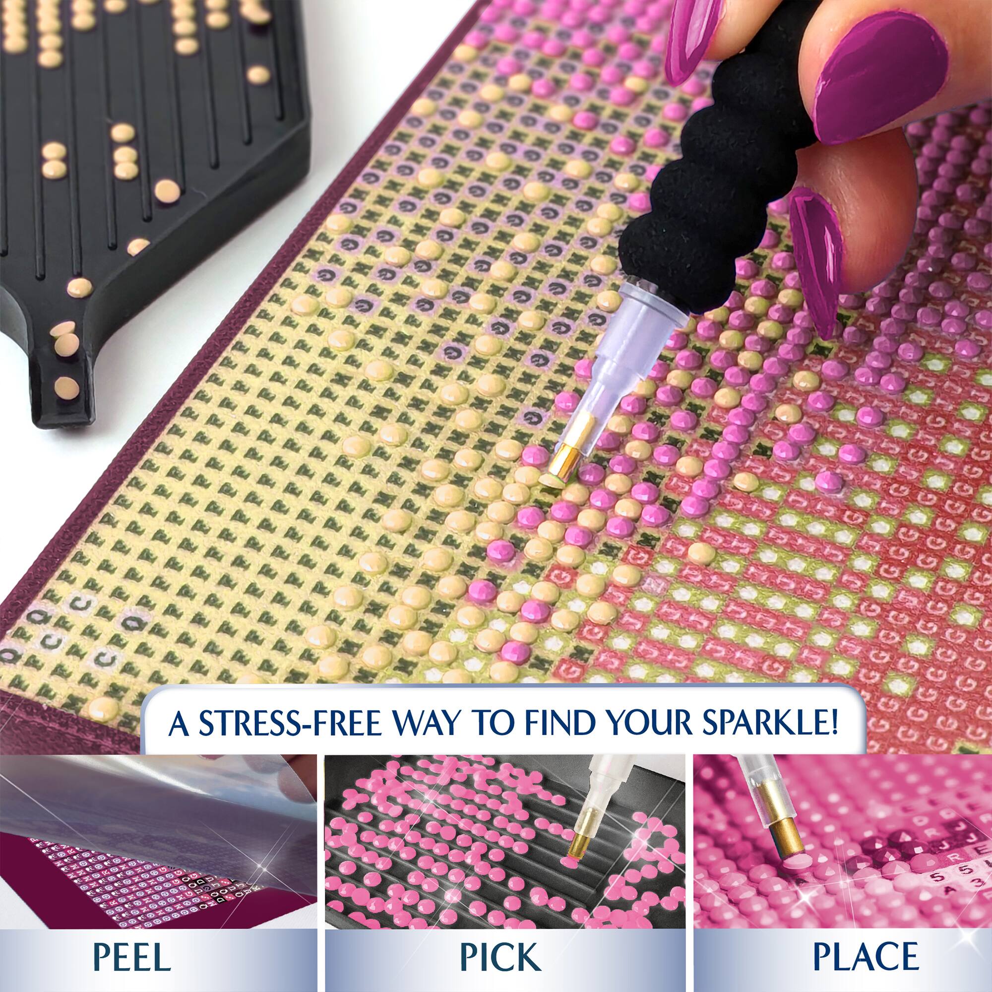 ArtSkills® Brilliant Art Spring Waterfall Stretched Canvas Diamond Painting Kit